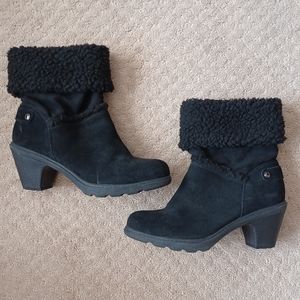 Women's Anne Klein Sport Harvest Faux Fur Cold Weather Booties - Black (size 8)